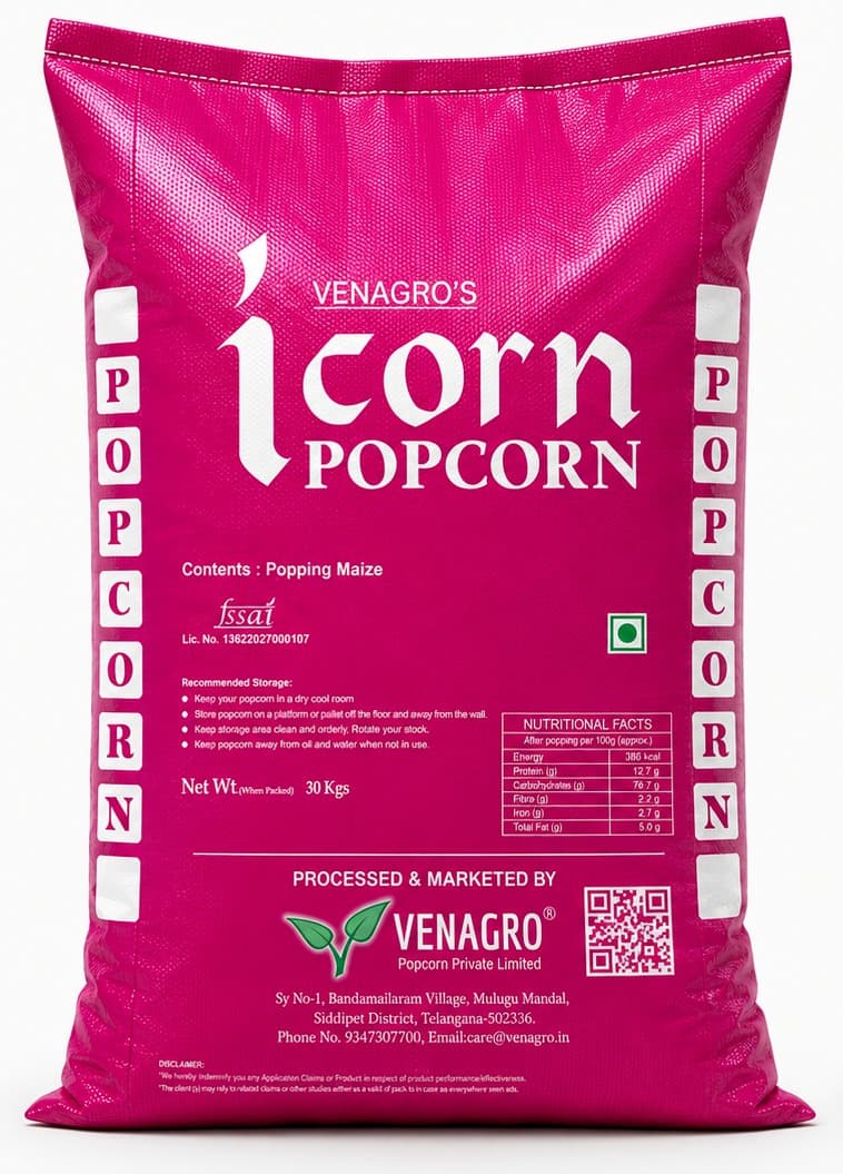 I Corn raw popping-maize bag
