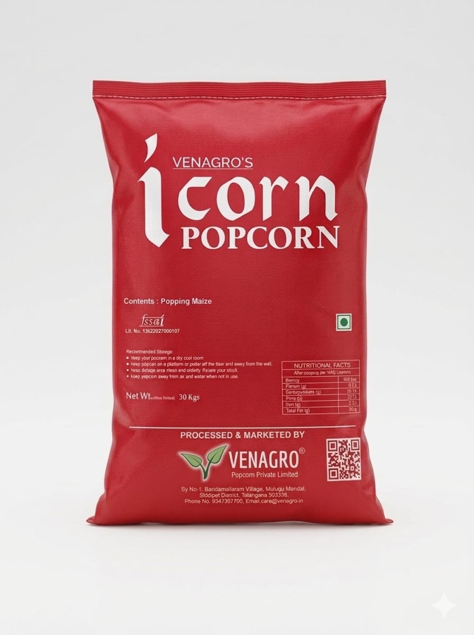 I Corn popcorn sack