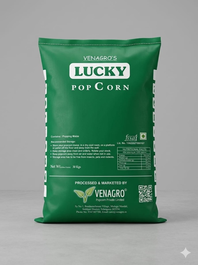 Lucky popcorn sack