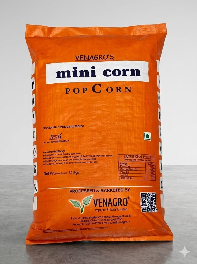 Mini Corn popcorn sack