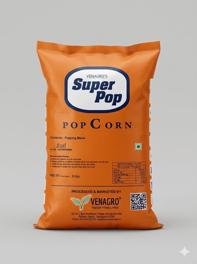 Super Pop popcorn sack